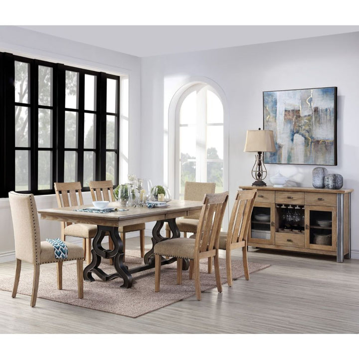 ACME Nathaniel Maple Dining Table Model 62330 - MONAVILLA