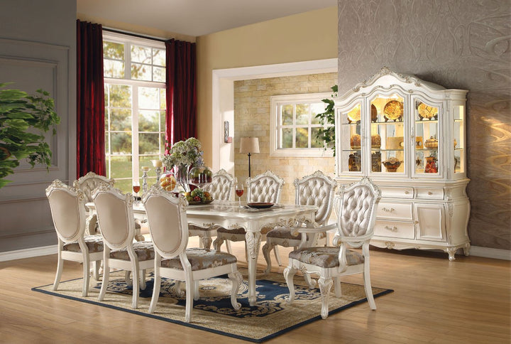 ACME Chantelle Marble & Pearl White Dining Table Model 63540 - MONAVILLA