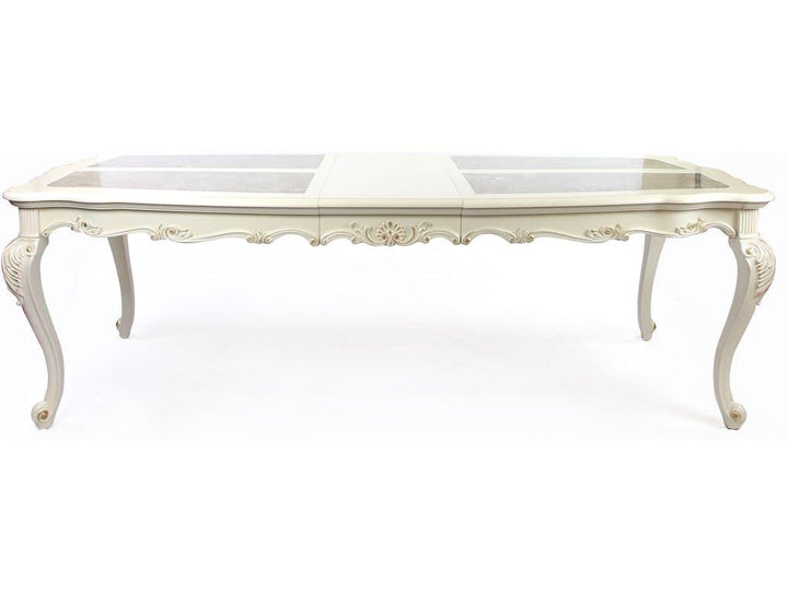 ACME Chantelle Marble & Pearl White Dining Table Model 63540 - MONAVILLA