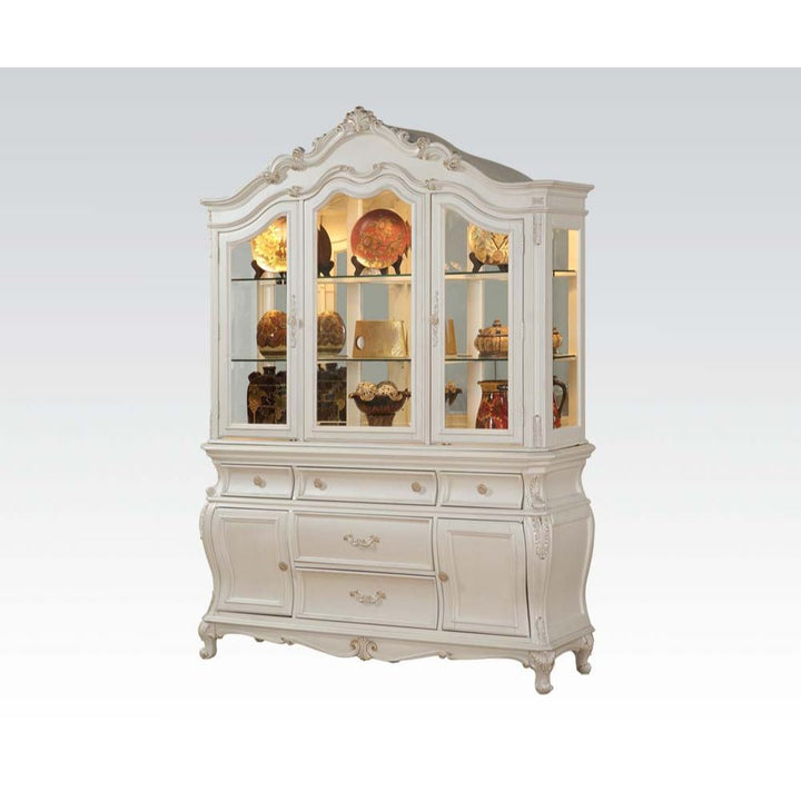 ACME Chantelle Pearl White Hutch & Buffet Model 63544 - MONAVILLA