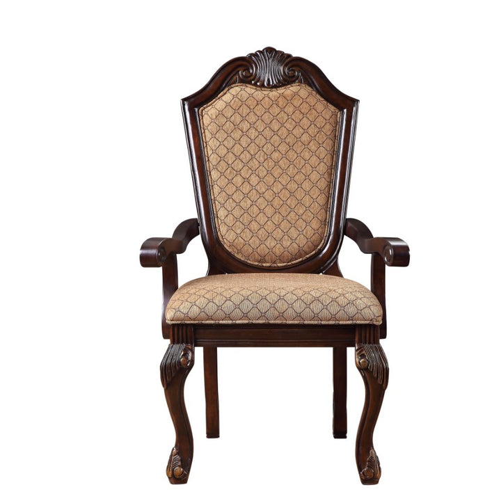 ACME Chateau De Ville Fabric & Espresso Chair Model 64078A - MONAVILLA