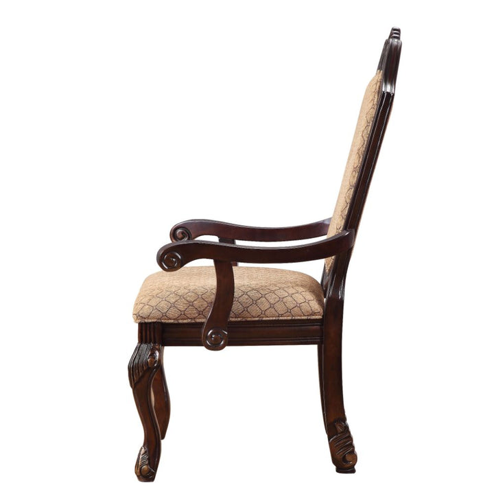 ACME Chateau De Ville Fabric & Espresso Chair Model 64078A - MONAVILLA