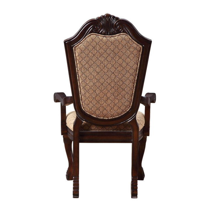 ACME Chateau De Ville Fabric & Espresso Chair Model 64078A - MONAVILLA