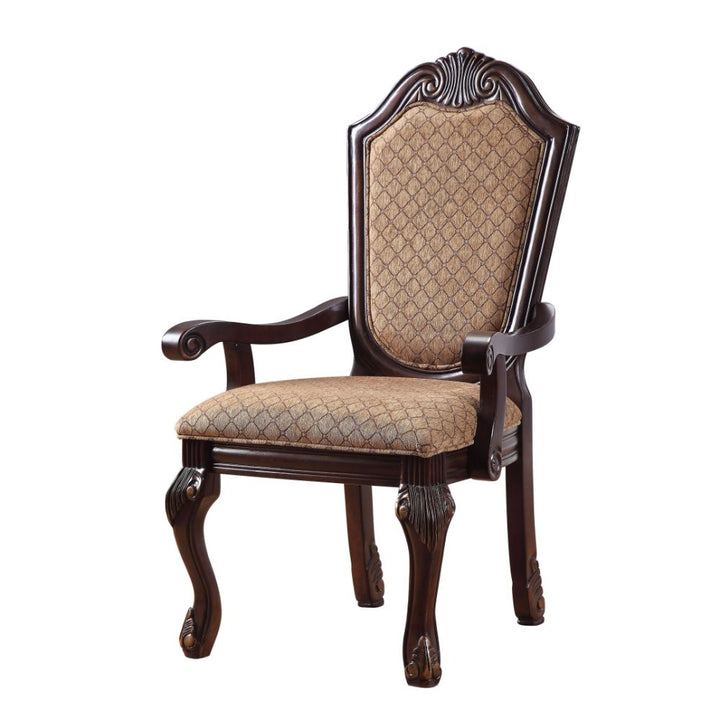 ACME Chateau De Ville Fabric & Espresso Chair Model 64078A - MONAVILLA