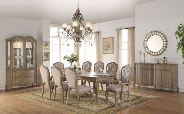 ACME Chelmsford Antique Taupe Dining Table Model 66050 - MONAVILLA