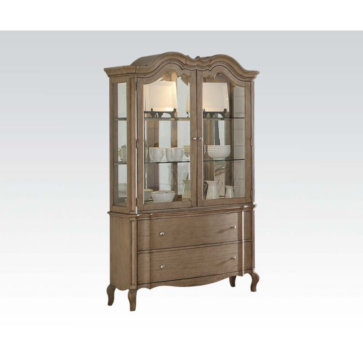 ACME Chelmsford Antique Taupe Hutch & Buffet Model 66054 - MONAVILLA