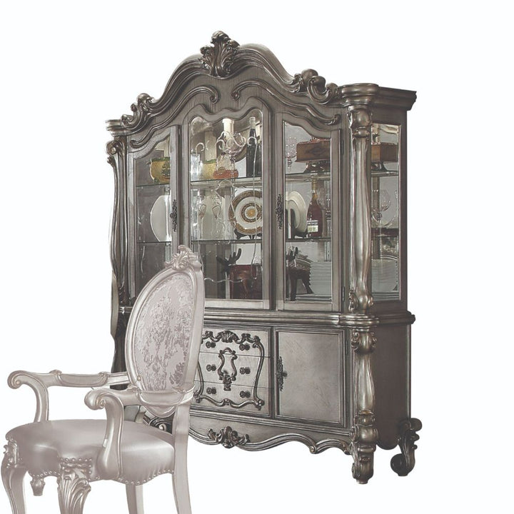 ACME Versailles Antique Platinum Hutch & Buffet Model 66824 - MONAVILLA