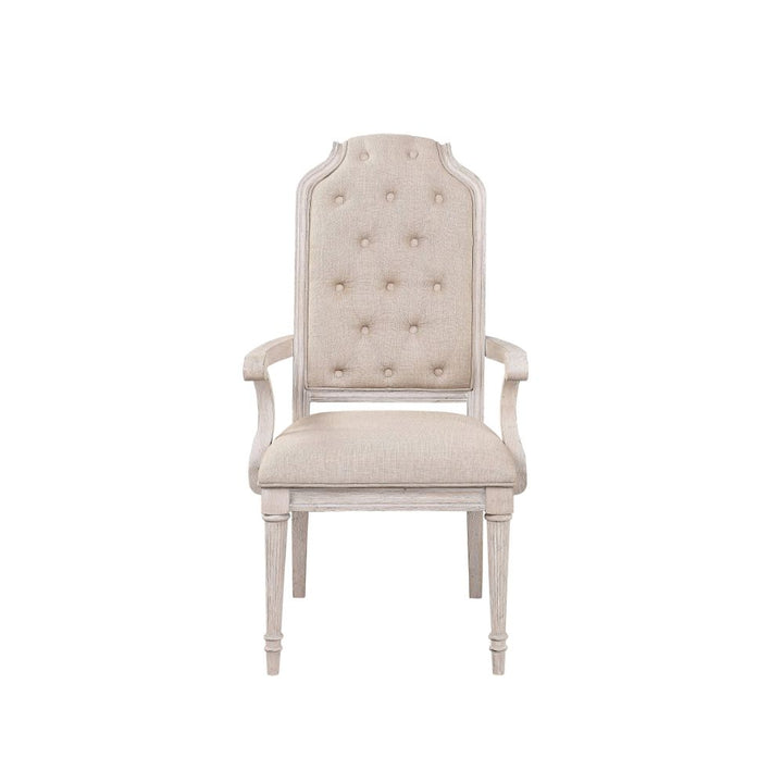 ACME Wynsor Fabric & Antique Champagne Chair Model 67533 - MONAVILLA