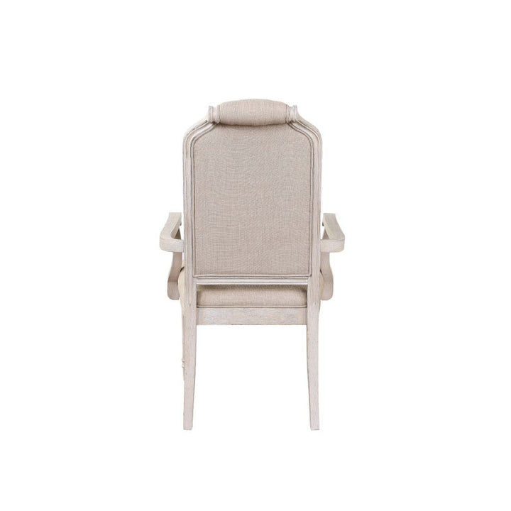 ACME Wynsor Fabric & Antique Champagne Chair Model 67533 - MONAVILLA