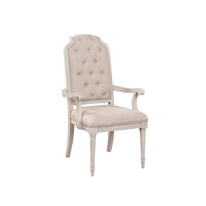 ACME Wynsor Fabric & Antique Champagne Chair Model 67533 - MONAVILLA