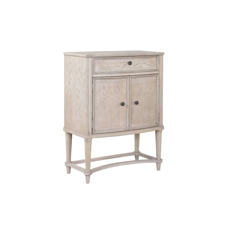 ACME Wynsor Antique Champagne Wine Cabinet Model 67536 - MONAVILLA