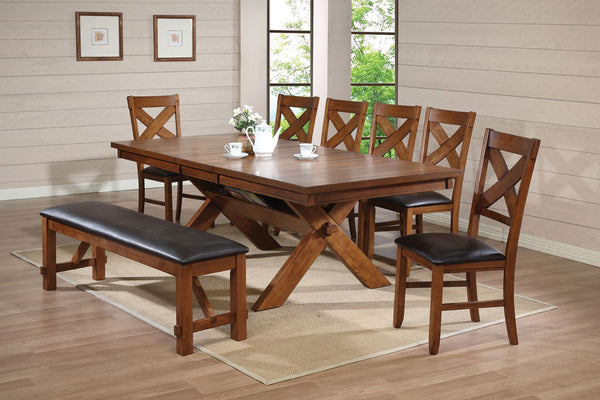 ACME Apollo Walnut Dining Table Model 70000 - MONAVILLA