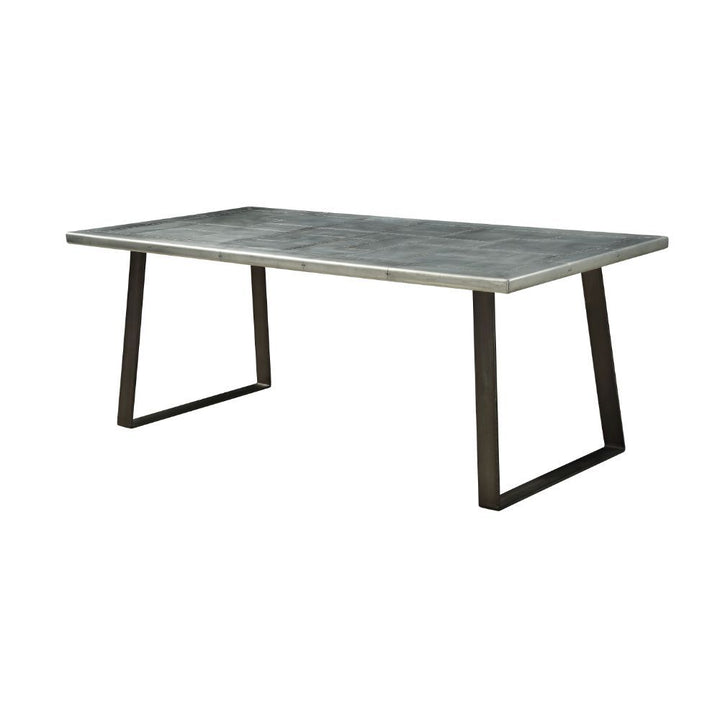 ACME Kaylia Aluminum & Gunmetal Dining Table Model 70105 - MONAVILLA