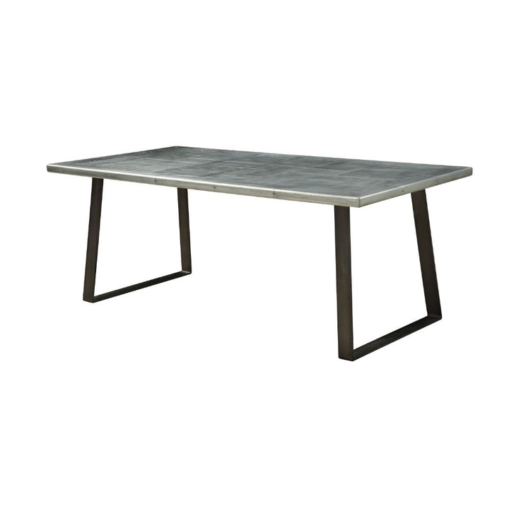 ACME Kaylia Aluminum & Gunmetal Dining Table Model 70105 - MONAVILLA