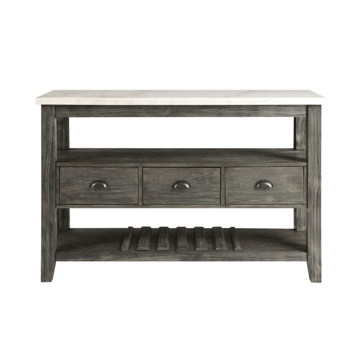 ACME Merel White Marble & Gray Oak Server Model 70169 - MONAVILLA
