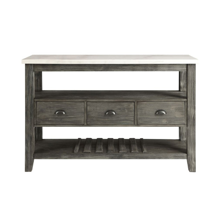 ACME Merel White Marble & Gray Oak Server Model 70169 - MONAVILLA