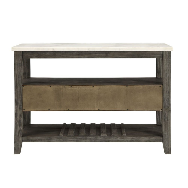 ACME Merel White Marble & Gray Oak Server Model 70169 - MONAVILLA