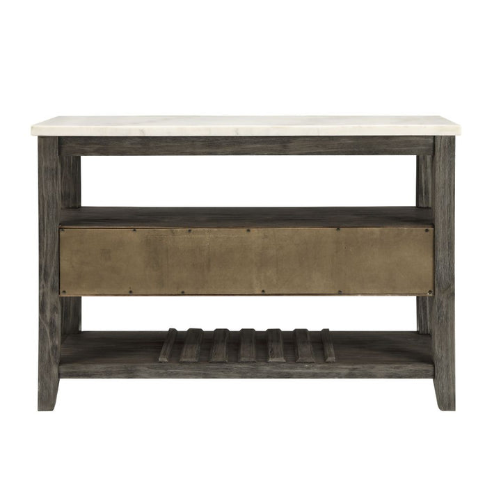 ACME Merel White Marble & Gray Oak Server Model 70169 - MONAVILLA