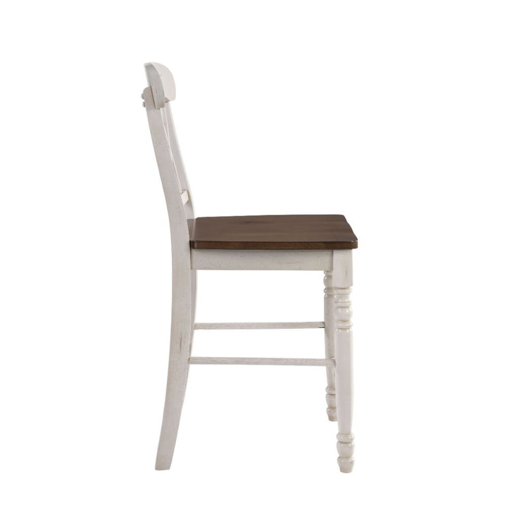 ACME Dylan Buttermilk & Oak Counter Height Chair Model 70432 - MONAVILLA