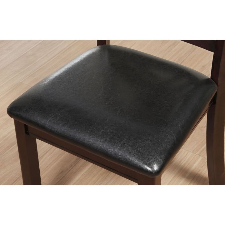 ACME Katrien Black PU & Espresso Side Chair Model 71857 - MONAVILLA