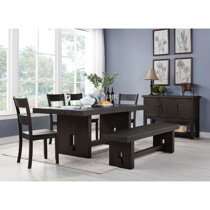 ACME Haddie Distressed Walnut Side Chair Model 72212 - MONAVILLA