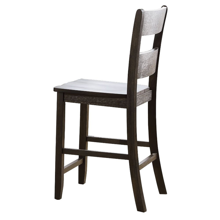 ACME Haddie Distressed Walnut Counter Height Chair Model 72222 - MONAVILLA