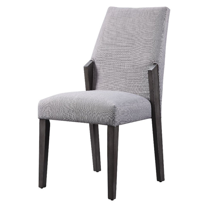 ACME Belay Fabric & Gray Oak Side Chair Model 72292 - MONAVILLA