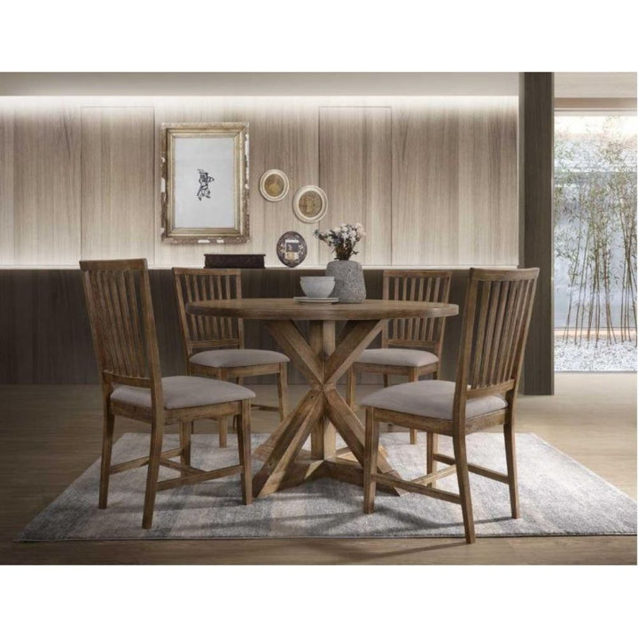 ACME Wallace II Weathered Oak Dining Table Model 72310 - MONAVILLA