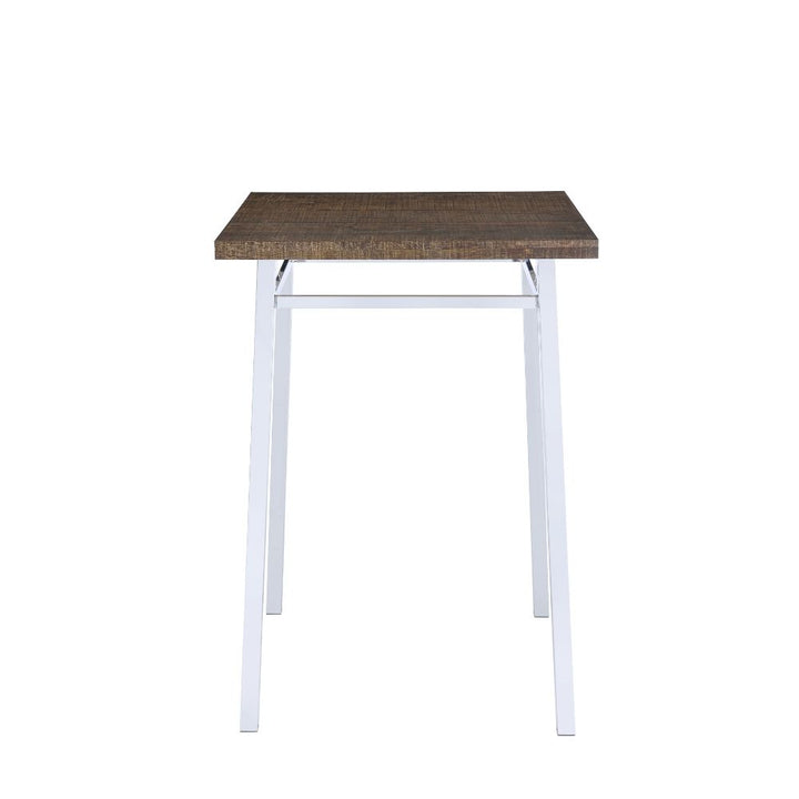 ACME Nadie Oak & Chrome Bar Table Model 72595 - MONAVILLA