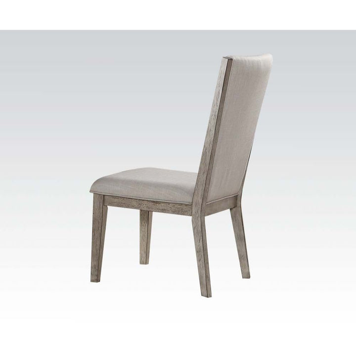 ACME Rocky Fabric & Gray Oak Side Chair Model 72862 - MONAVILLA