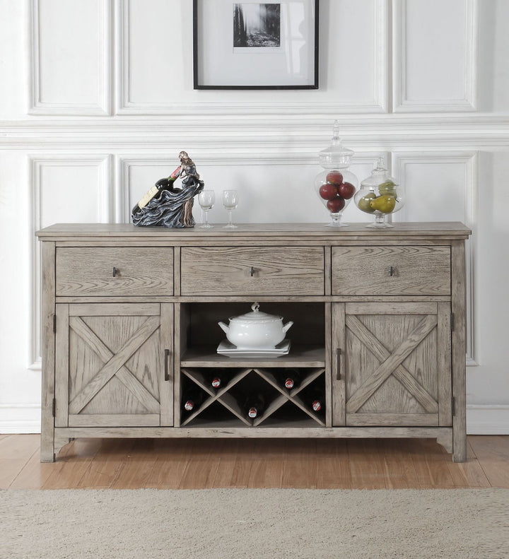 ACME Rocky Gray Oak Server Model 72864 - MONAVILLA