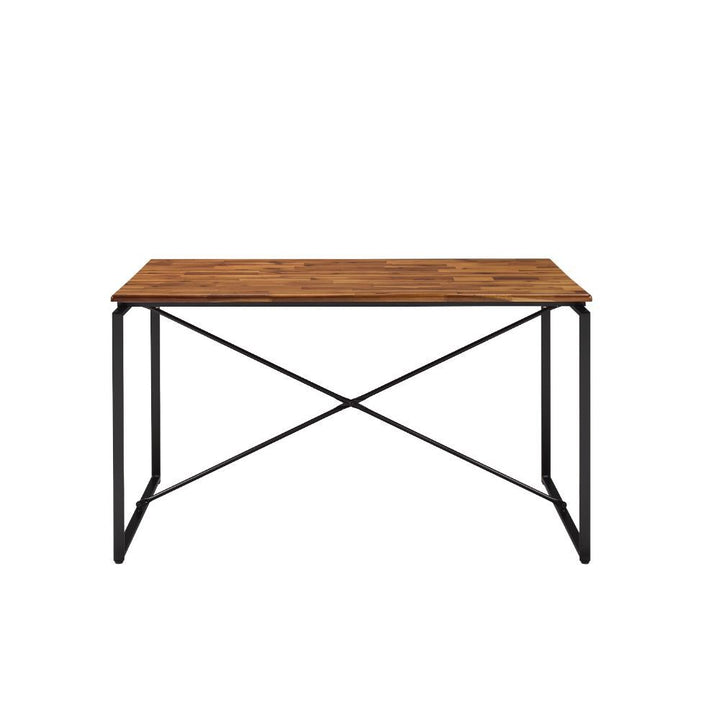 ACME Jurgen Oak & Black Dining Table Model 72910 - MONAVILLA