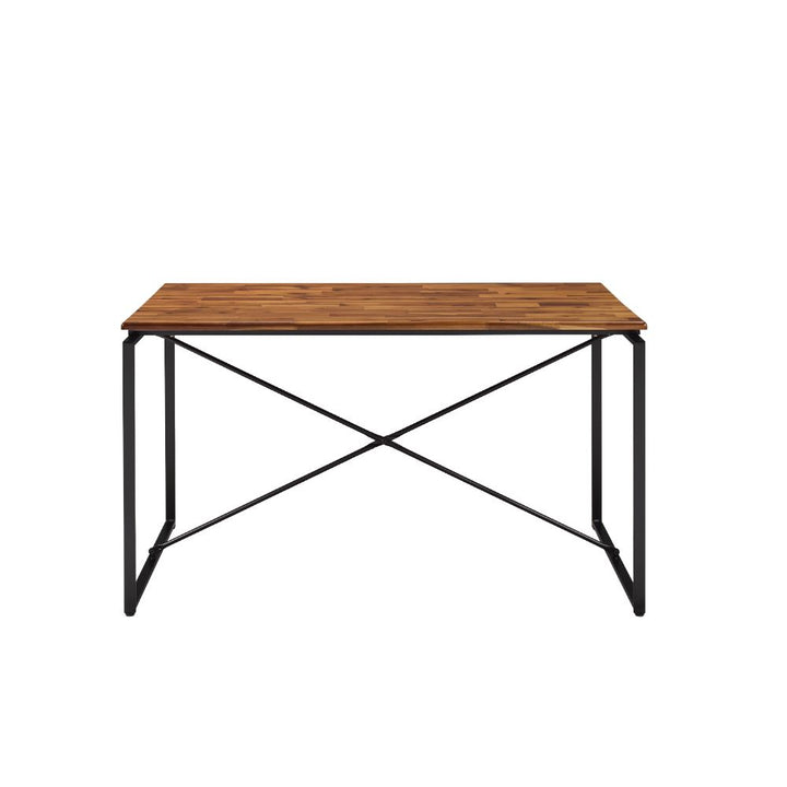 ACME Jurgen Oak & Black Dining Table Model 72910 - MONAVILLA