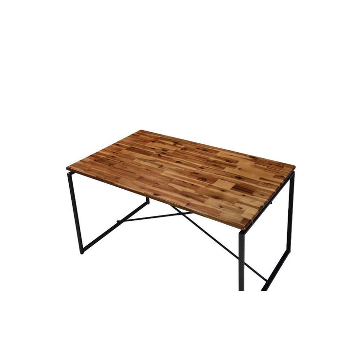 ACME Jurgen Oak & Black Dining Table Model 72910 - MONAVILLA