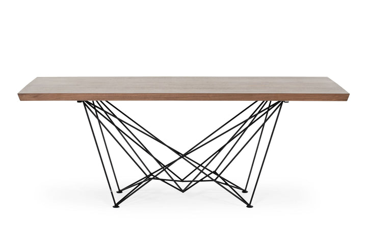 Modrest Naomi Modern Walnut Dining Table - MONAVILLA