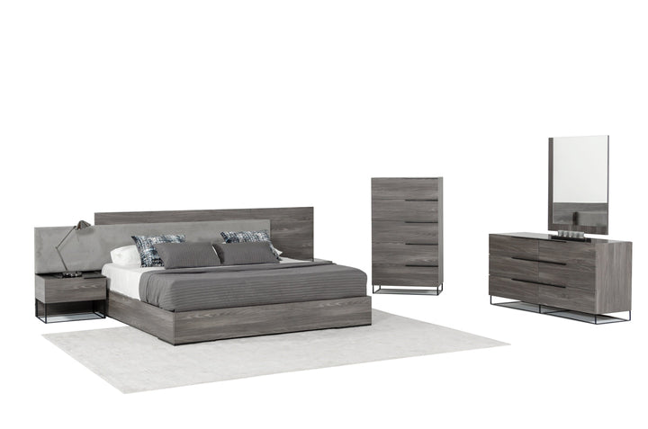 Nova Domus Enzo Italian Modern Grey Oak Mirror - MONAVILLA