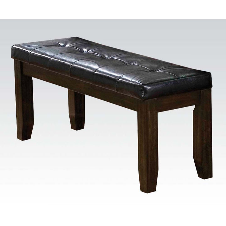 ACME Urbana Black PU & Espresso Bench Model 74625 - MONAVILLA