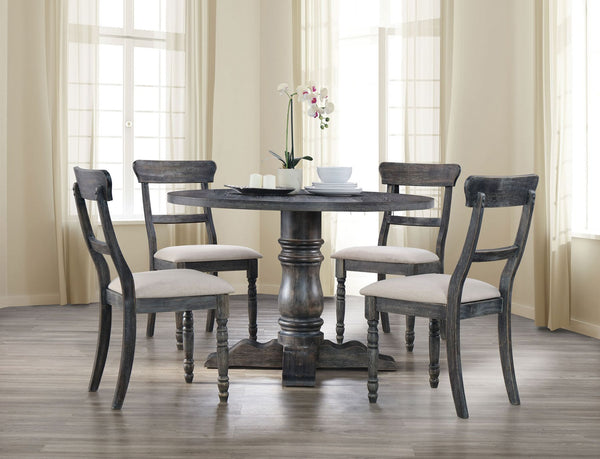 ACME Leventis Weathered Gray Dining Table Model 74640 - MONAVILLA
