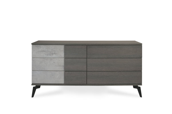 Nova Domus Palermo Italian Modern Faux Concrete & Grey Dresser - MONAVILLA