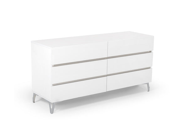 Nova Domus Angela Italian Modern White Dresser - MONAVILLA