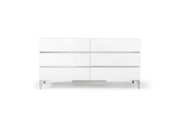 Nova Domus Angela Italian Modern White Dresser - MONAVILLA