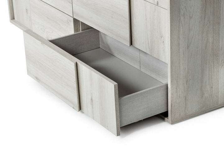 Nova Domus Asus Italian Modern White Washed Oak Dresser - MONAVILLA