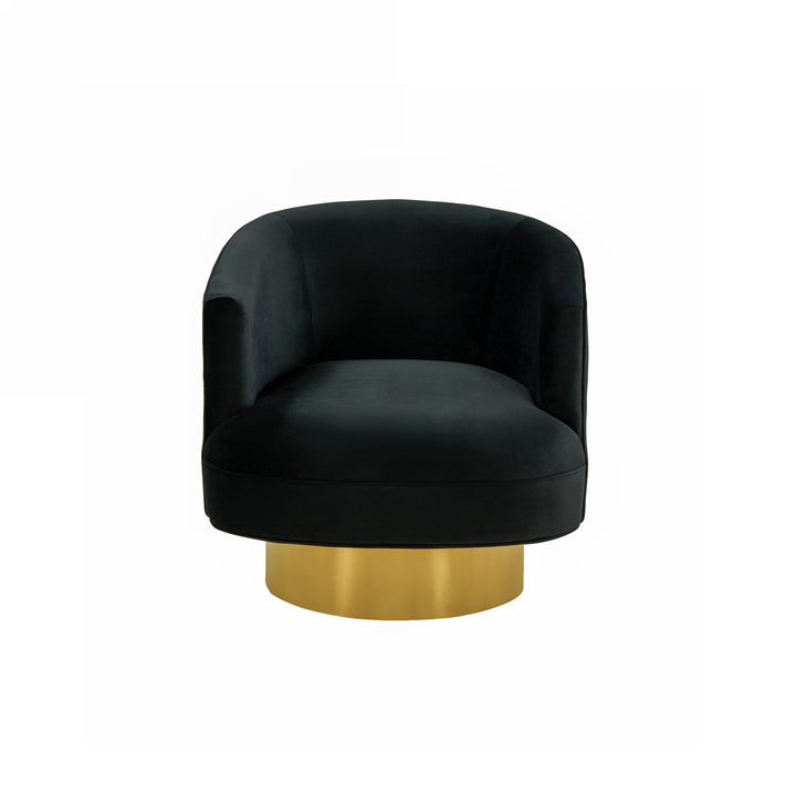 Divani Casa Basalt Modern Black Fabric Accent Chair - MONAVILLA