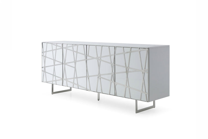 Modrest Kilson Modern White Buffet - MONAVILLA