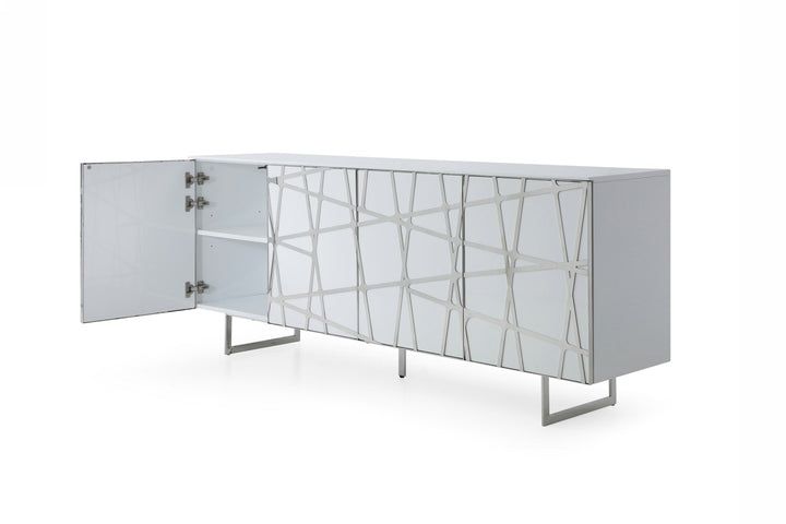 Modrest Kilson Modern White Buffet - MONAVILLA