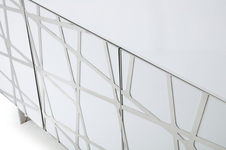 Modrest Kilson Modern White Buffet - MONAVILLA