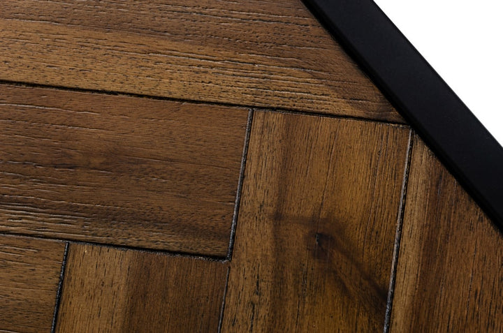 Modrest Pasada Industrial Brown Acacia End Table - MONAVILLA