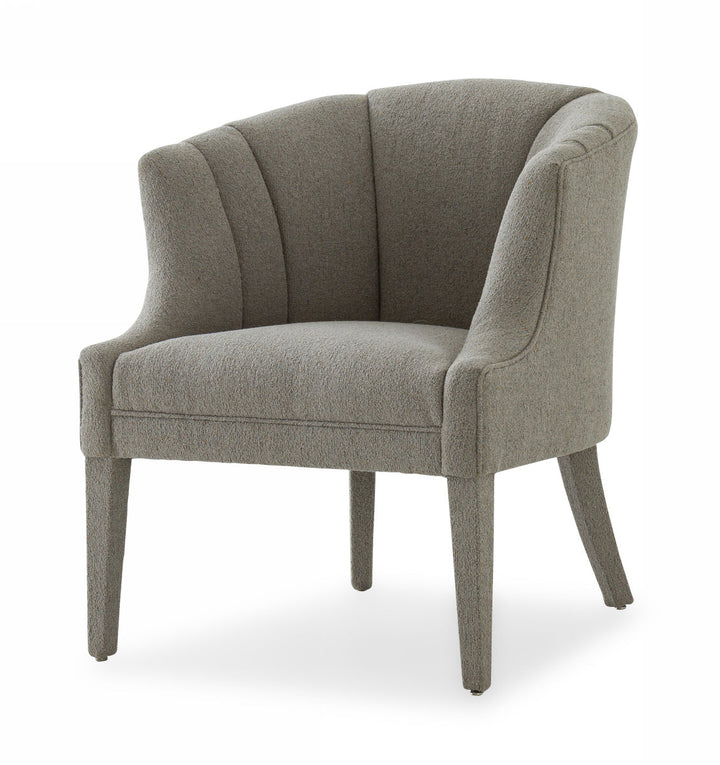 Modrest Ladera Glam Grey Fabric Accent Chair - MONAVILLA