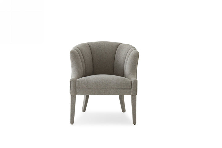 Modrest Ladera Glam Grey Fabric Accent Chair - MONAVILLA