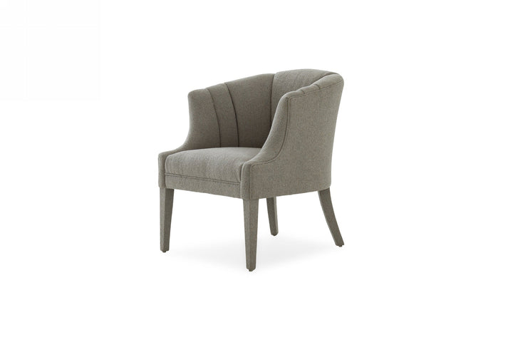 Modrest Ladera Glam Grey Fabric Accent Chair - MONAVILLA